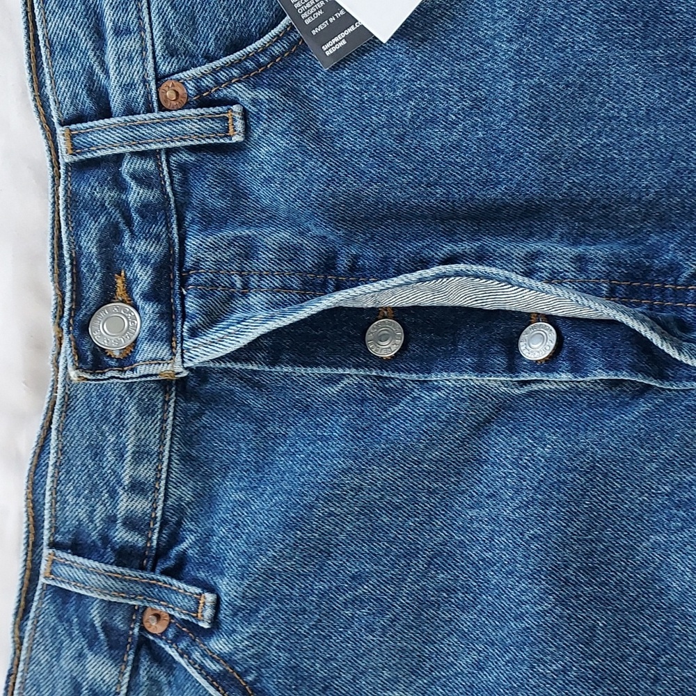 Re/Done Originals 90's Low Slung Short en Bleu Mere Sz 31 NWT - Picture 10 of 16